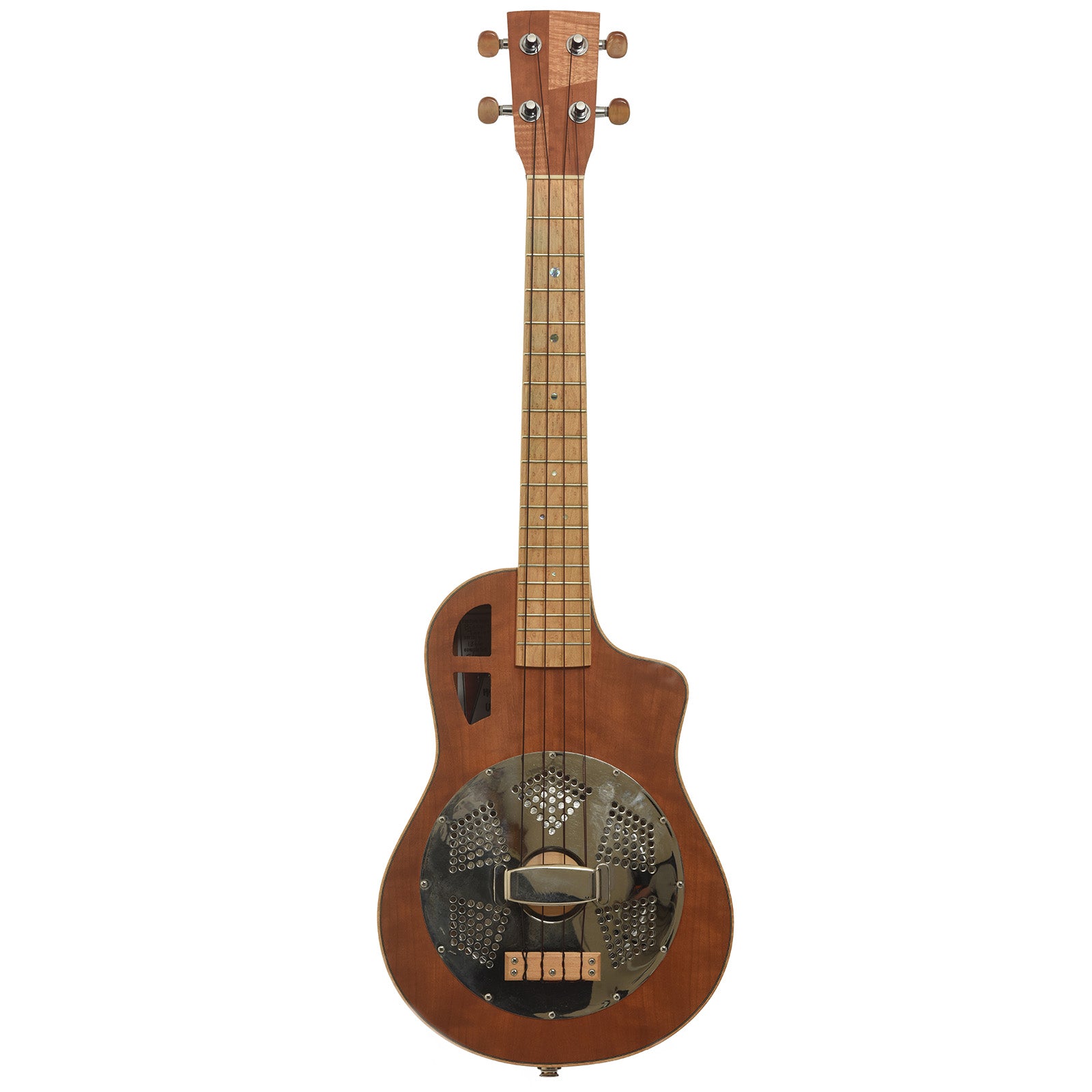 Full front of Mya-Moe Cutaway Classic Tenor Resonator Ukulele 
