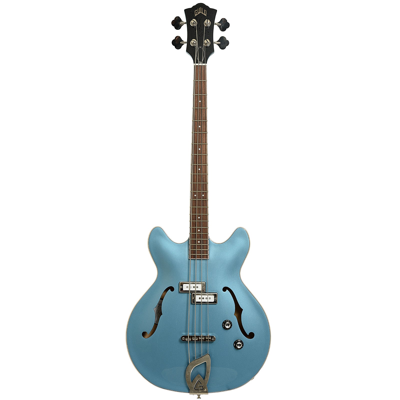Full front of Guild Starfire 1 Semi-hollow Electric Bass