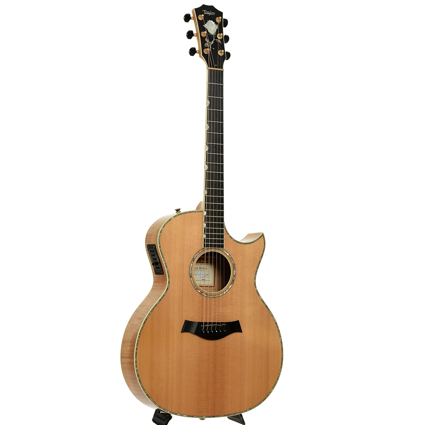 Full front and side of Taylor DDSM Doyle Dykes Signature Model  Guitar