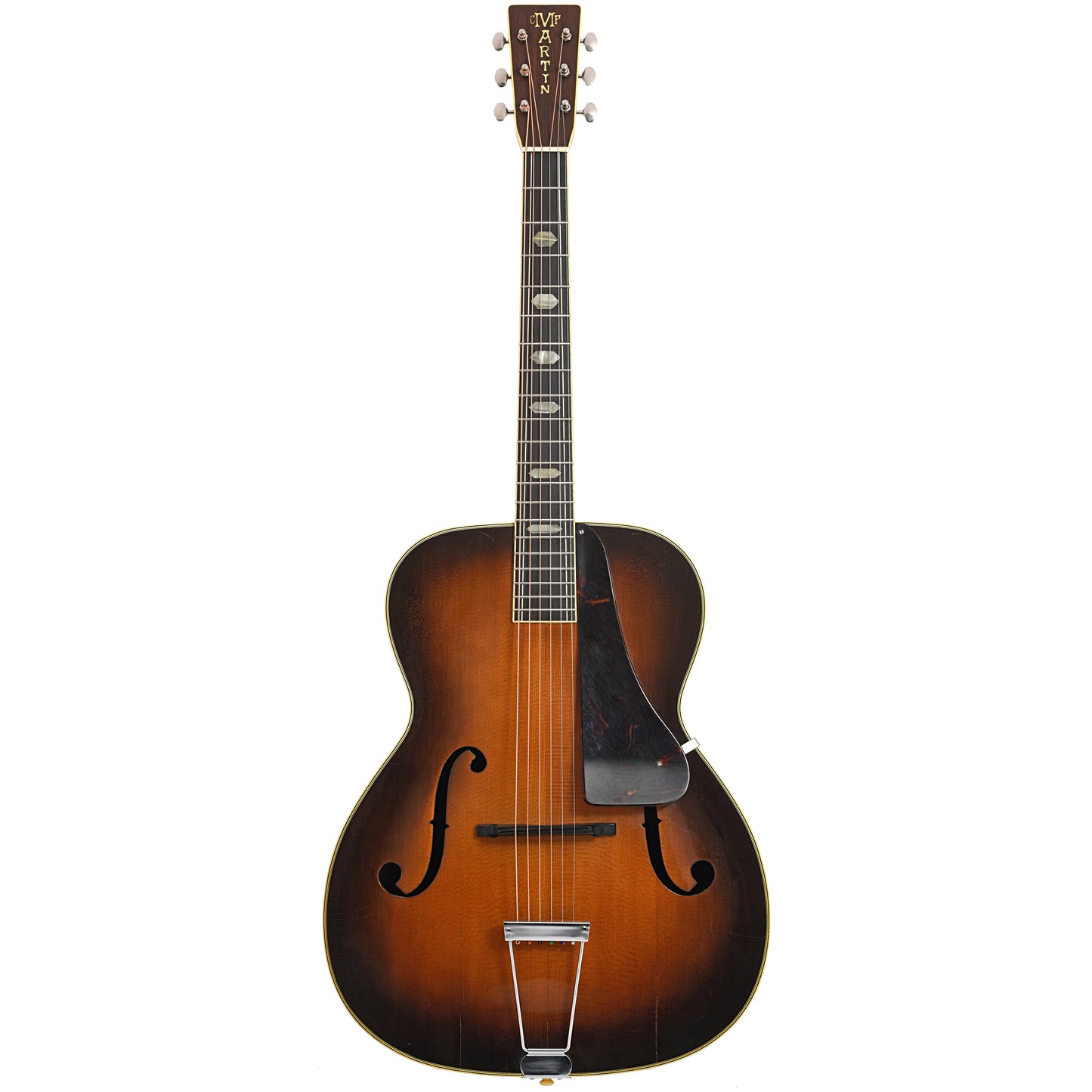 Full front of F-7 Archtop guitar