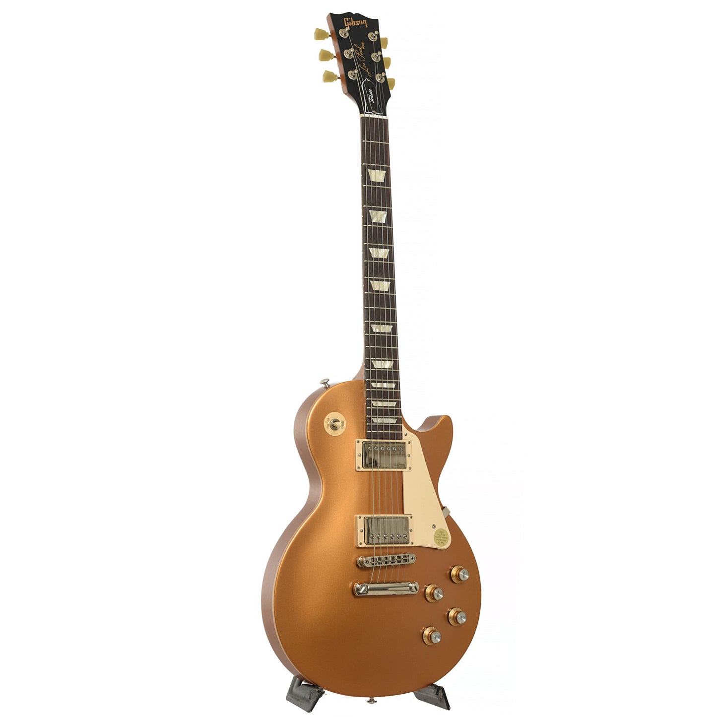 Full front and side of Gibson Les Paul Tribute T Electric Guitar