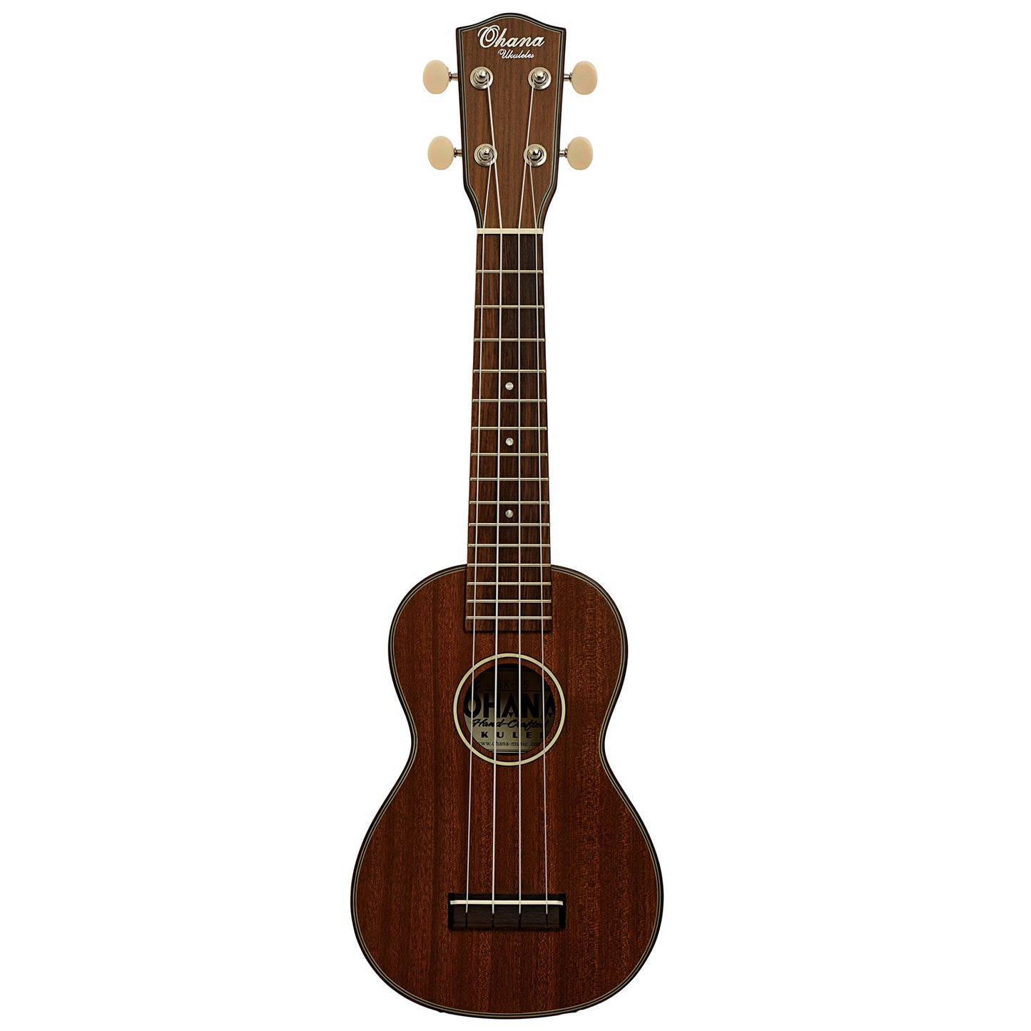 Full front of Ohana SK-35S Soprano Ukulele