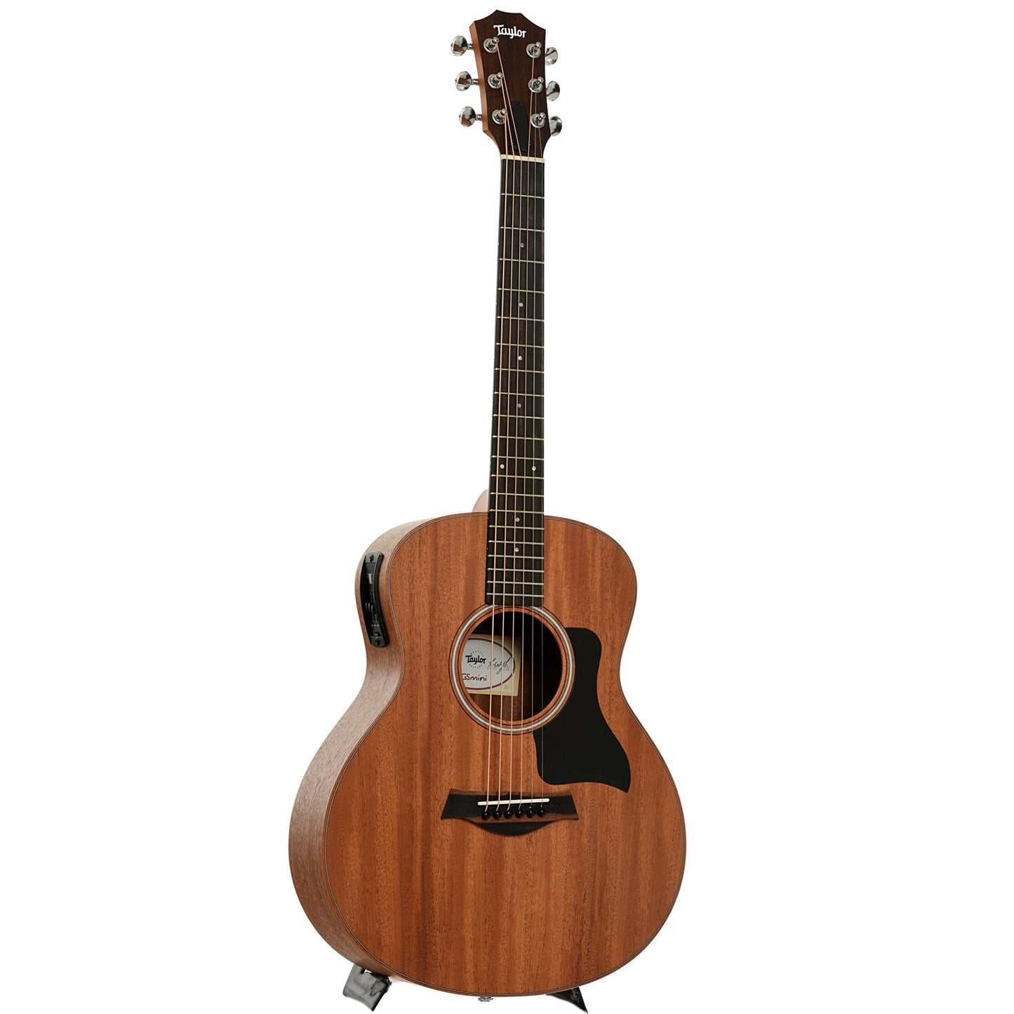 Full front and side of Taylor GS Mini-EM Acoustic Guitar 