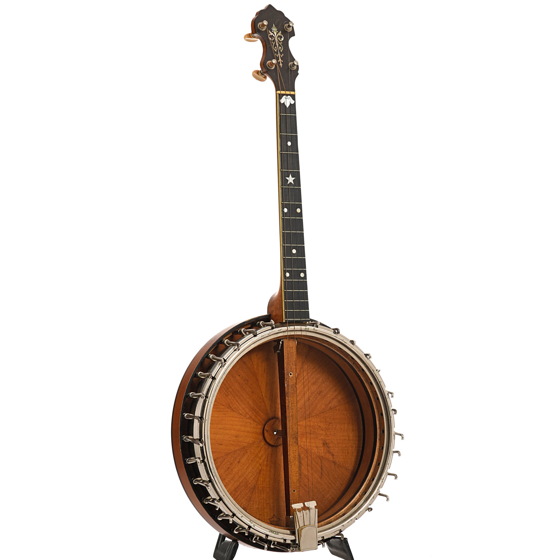 Full front and side of Vega Style M Tubaphone Tenor banjo