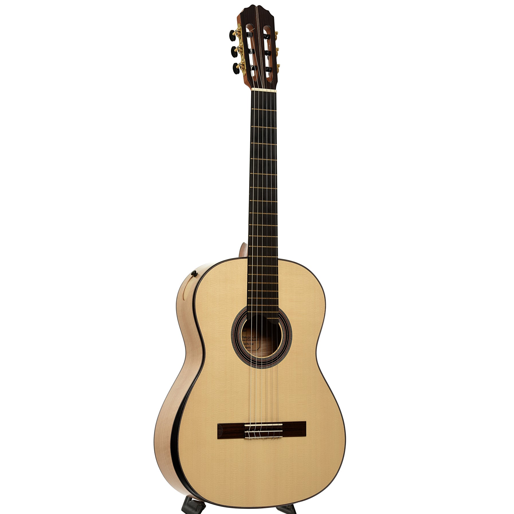 Full front and side of Francois Laramee Classical Acoustic Guitar