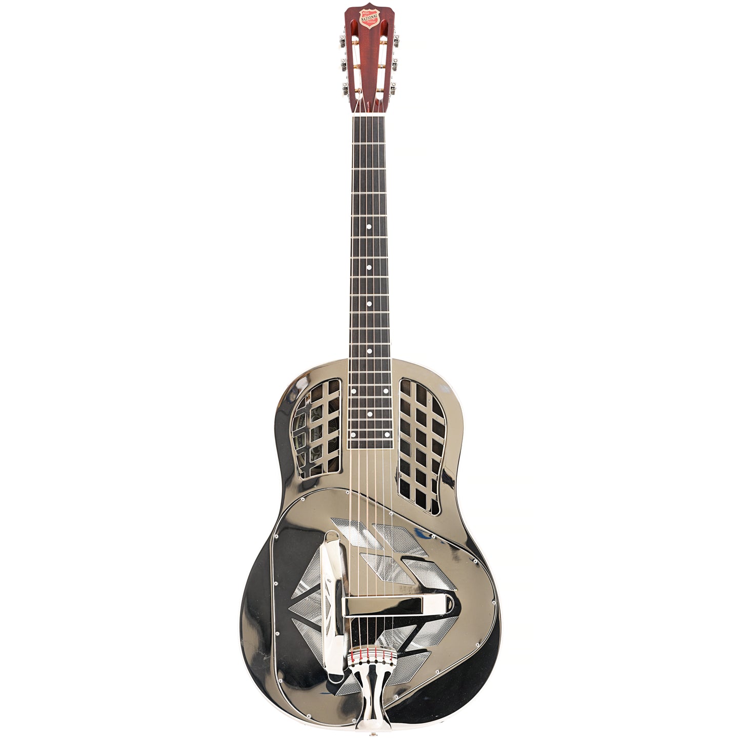 Full front of National German Silver Style 1 Tricone Resonator Guitar (2013)
