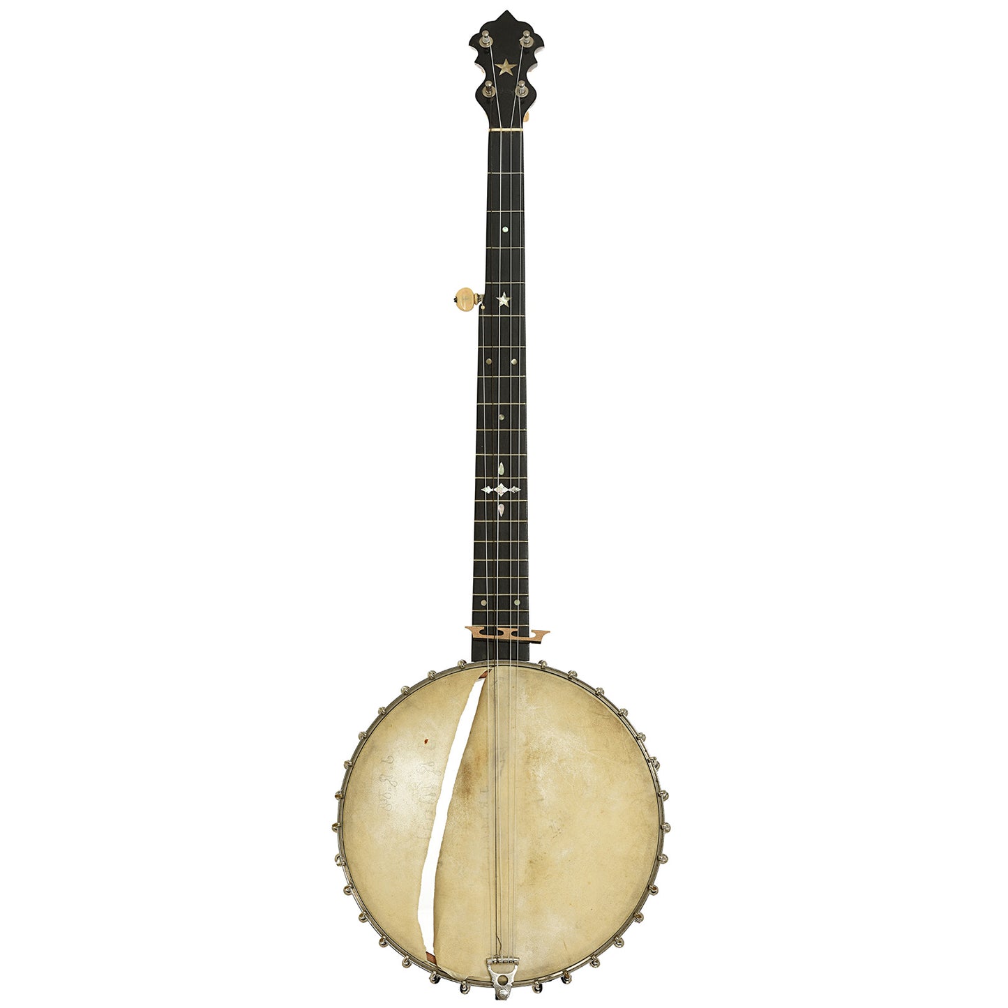 Full front of Haynes Bay State Model 325 Open Back Banjo  