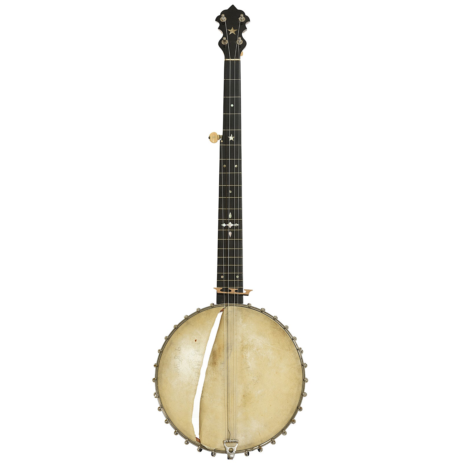 Full front of Haynes Bay State Model 325 Open Back Banjo  