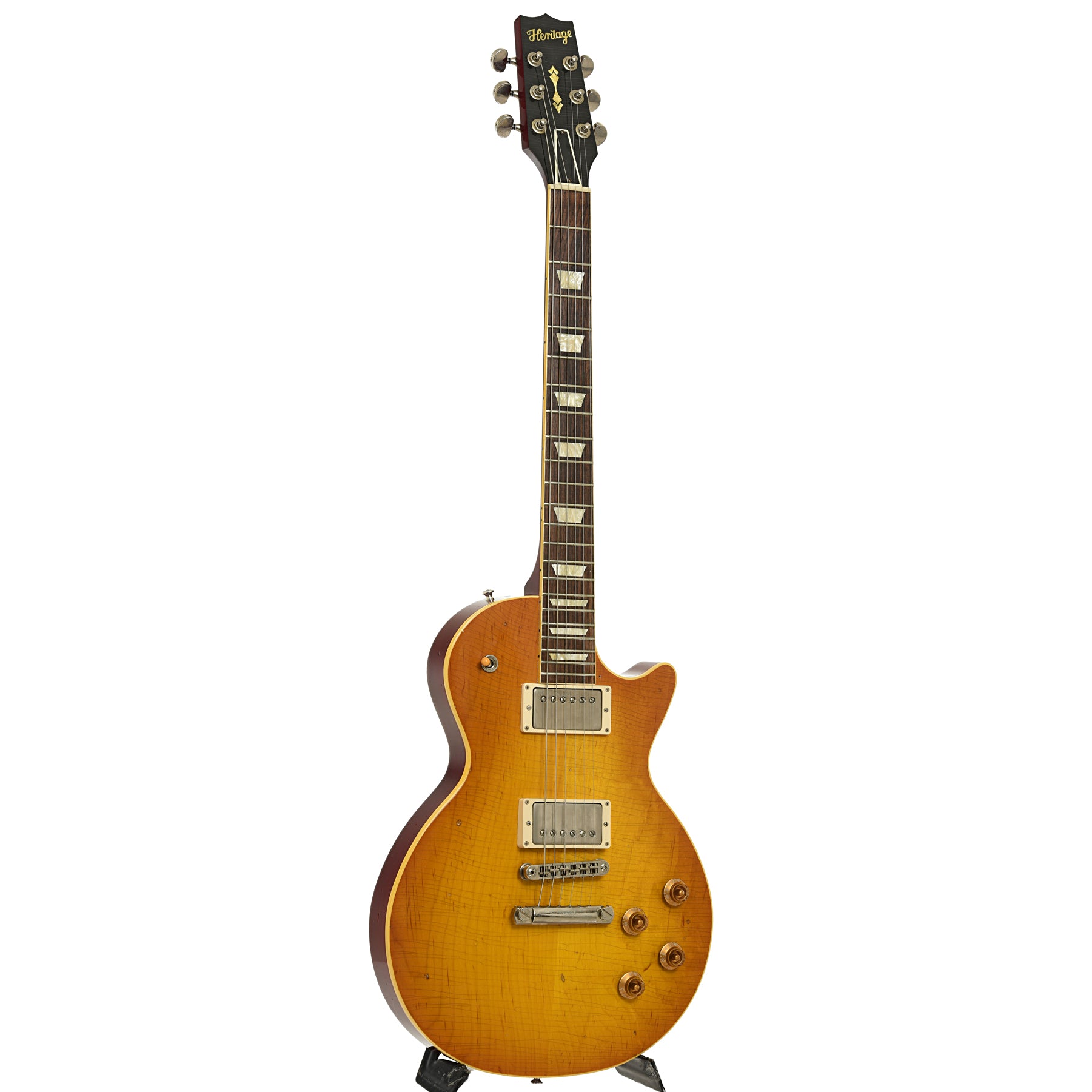 Full front and side of Heritage H-150 CC AA Electric Guitar 