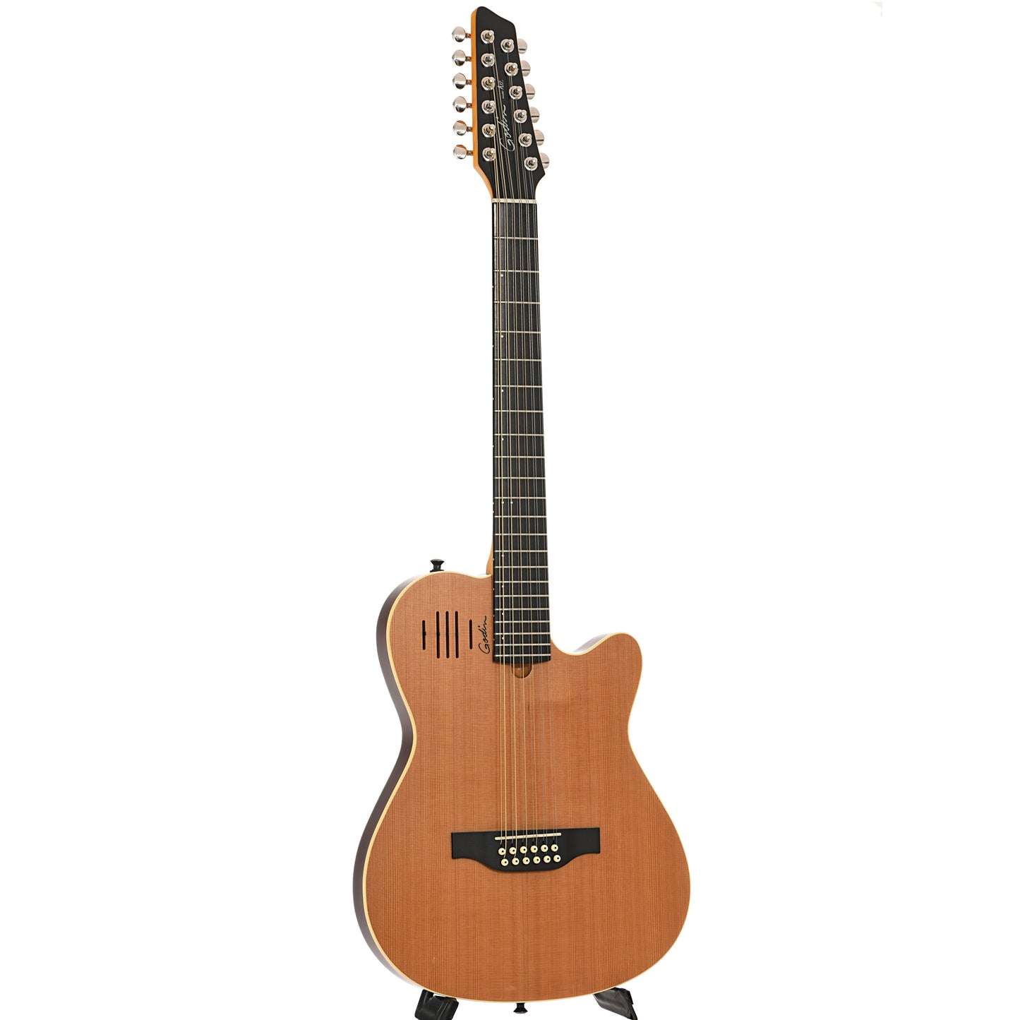 Full front and side of Godin A12 12-String Acoustic-Electric 