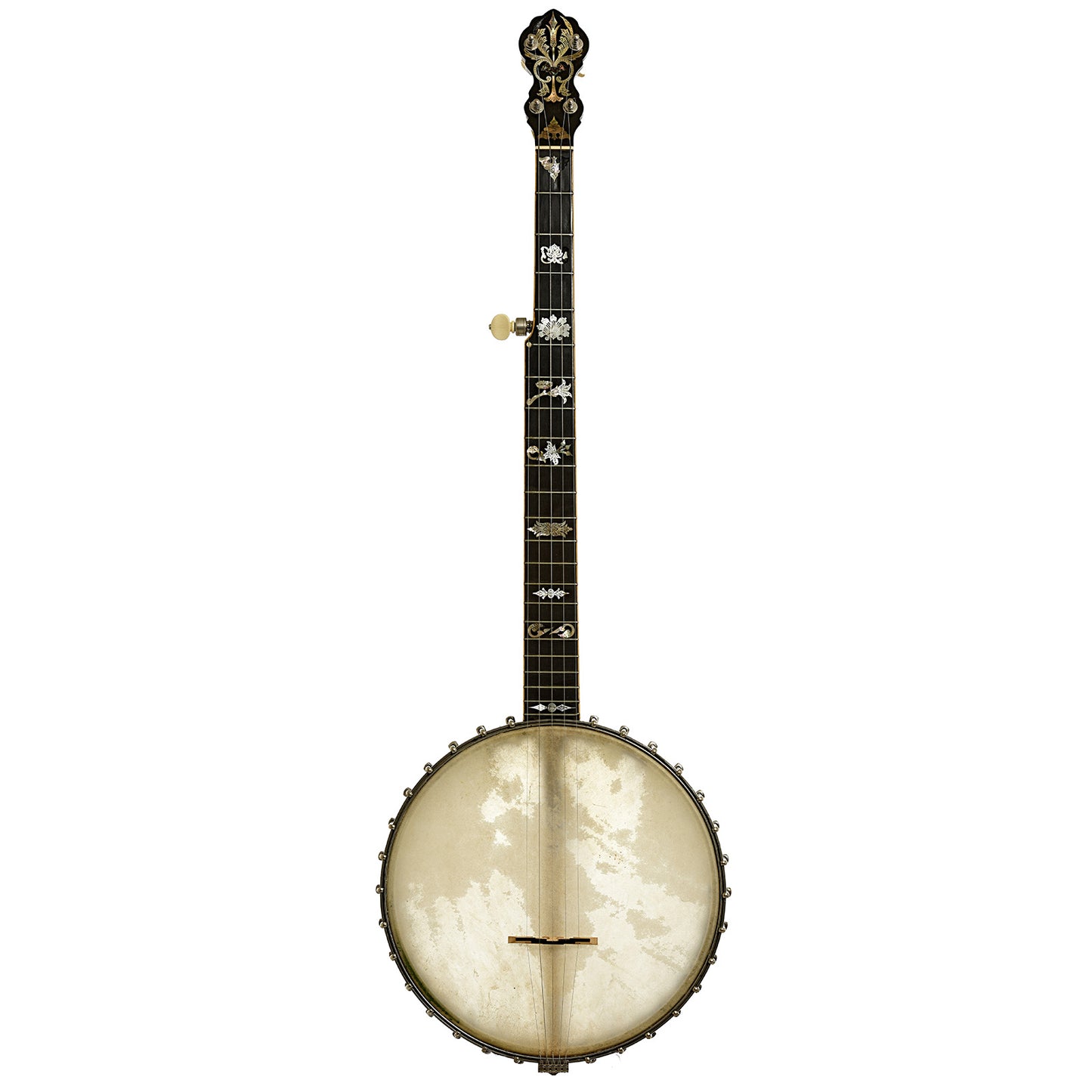 Full front of Fairbanks Special Electric No.5 Openback Banjo