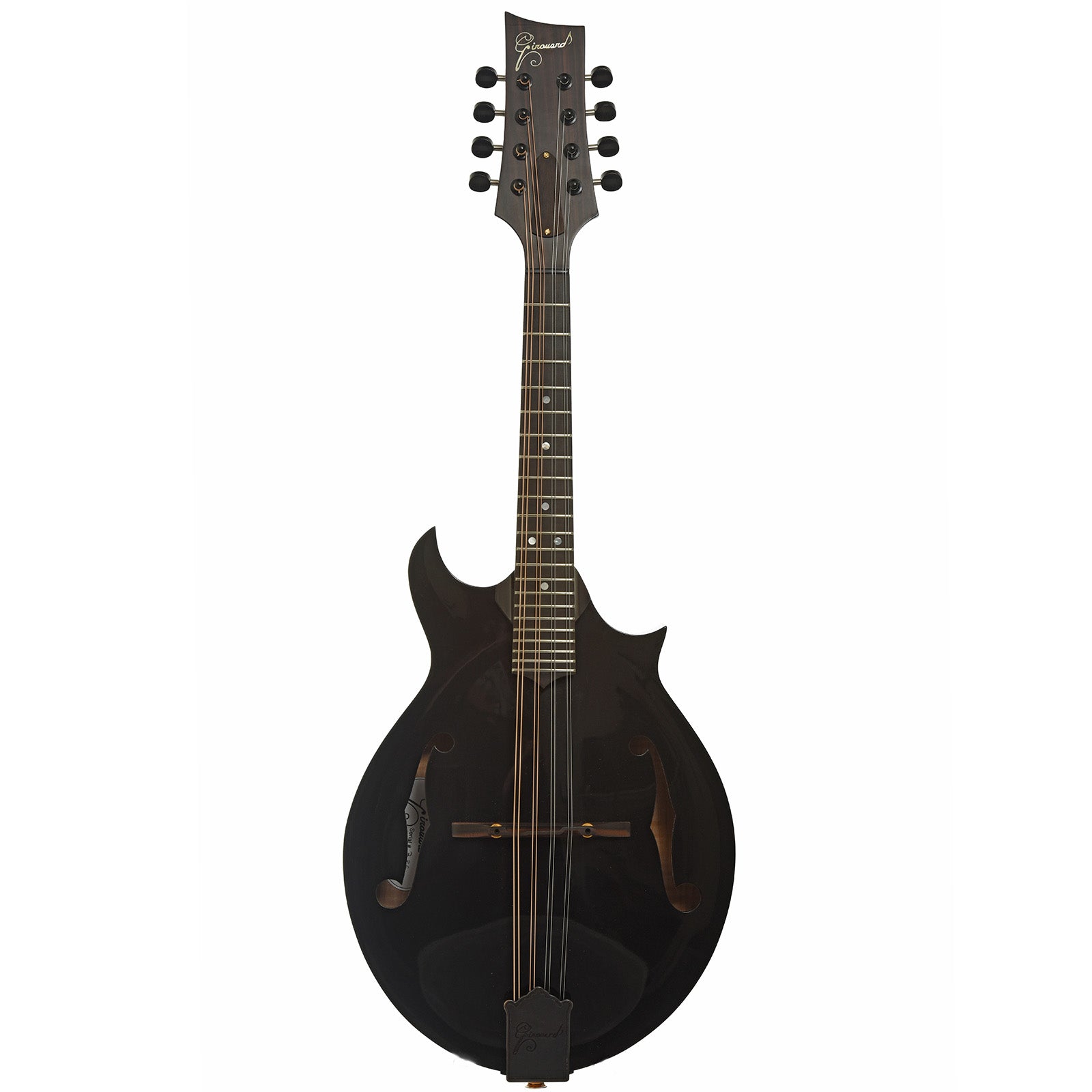 Full front of Girouard Asymmetrical Two Point Mandolin