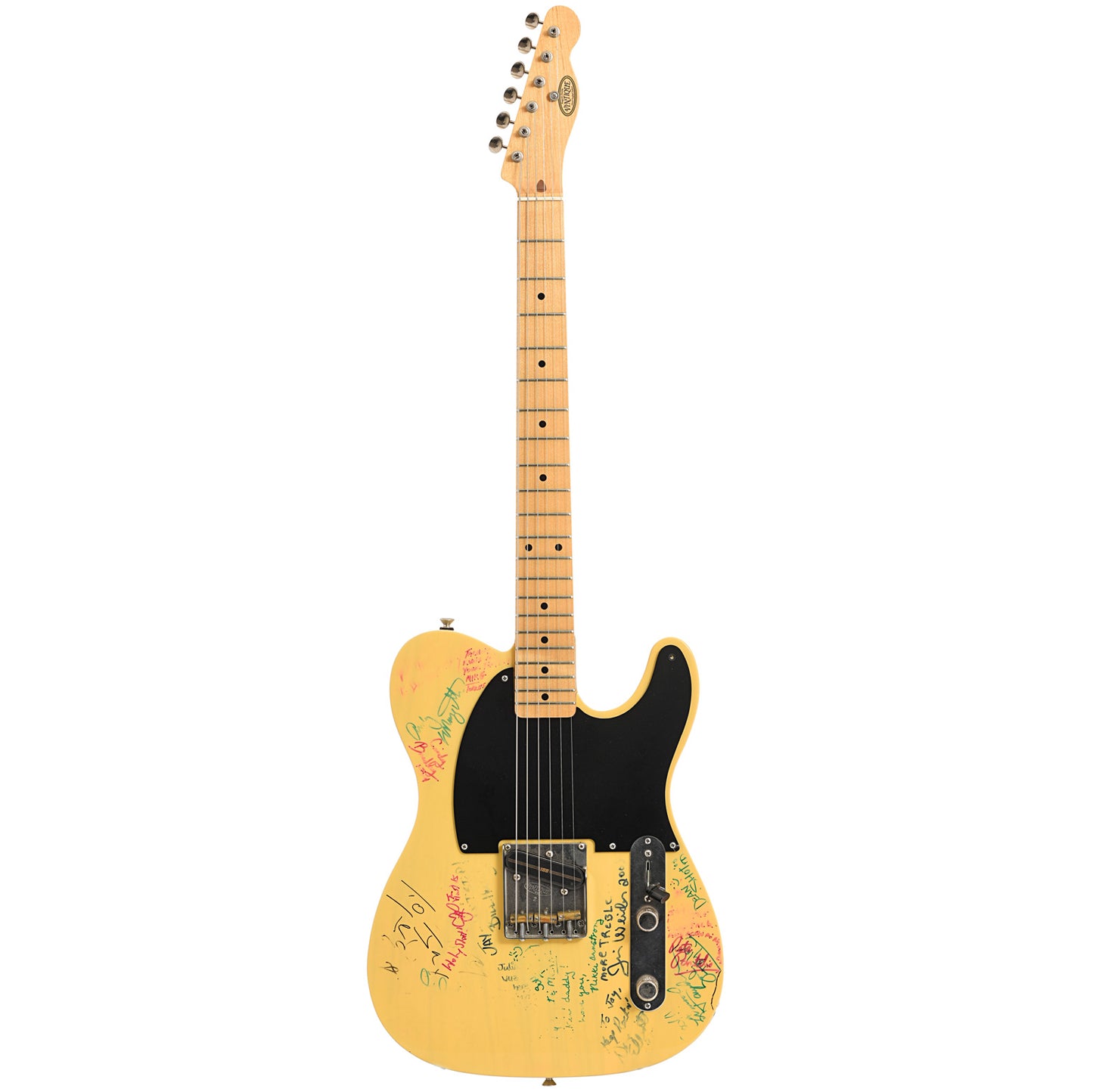 Full front of Vintique T-Style Electric Guitar (2007)