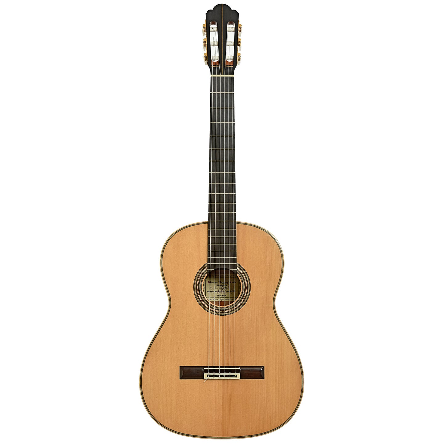 Full front of G.V. Rubio Hauser Model Classical Guitar