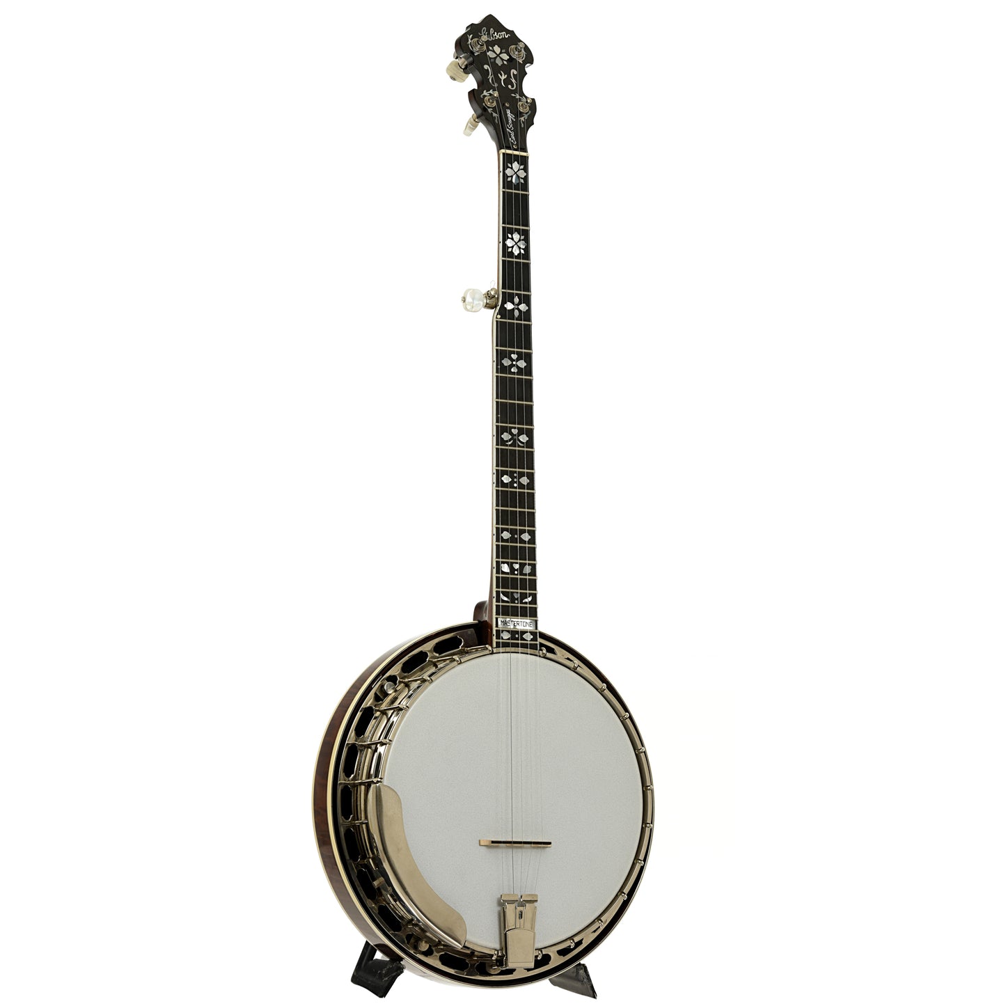 Full front and side of Earl Scruggs Standard Resonator Banjo