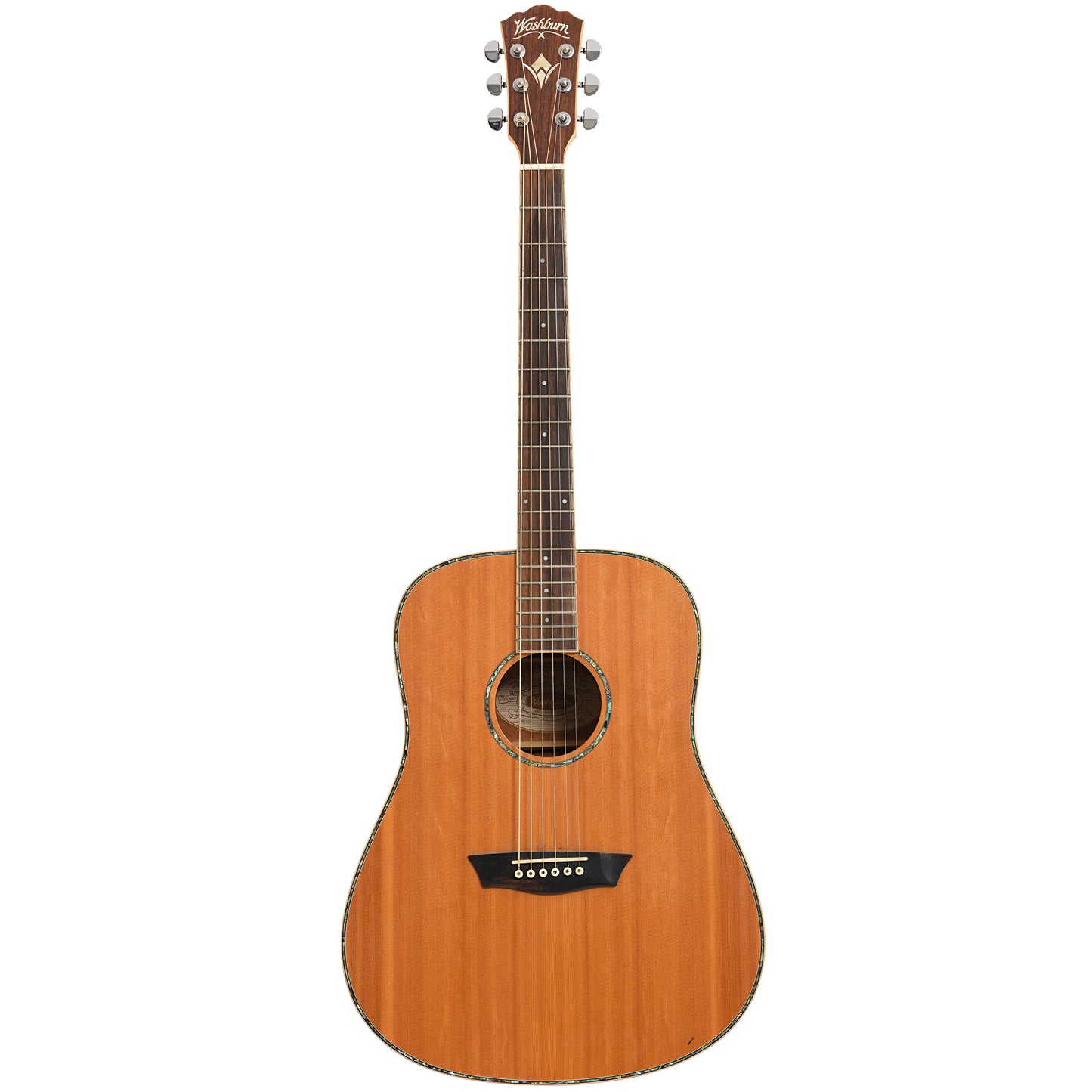 Full front of Washburn WD15S Acoustic Guitar (2011)