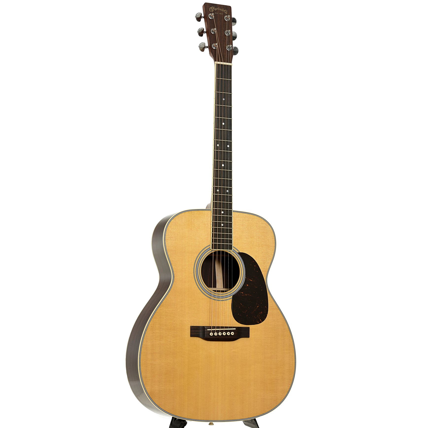 Full front and side of Martin M-36 ReImagined Acoustic Guitar