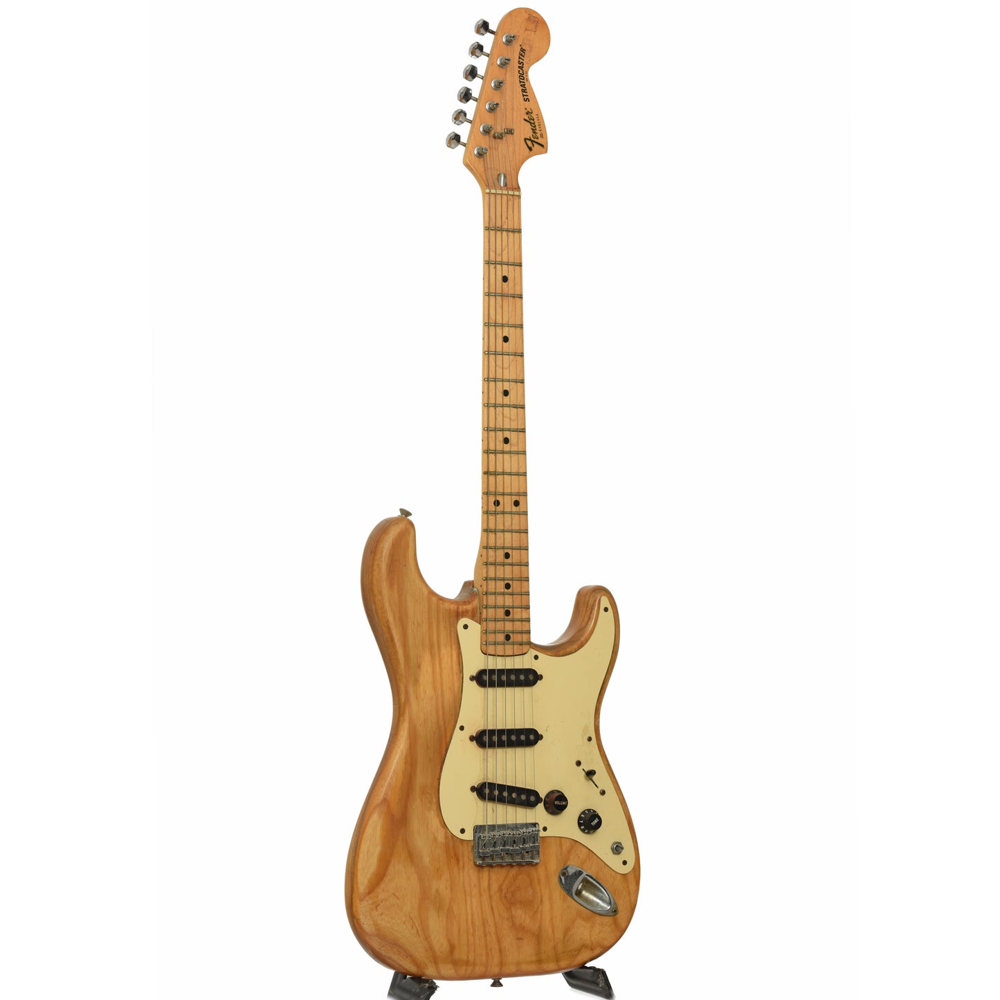 Full front and side of Fender Stratocaster Electric Guitar