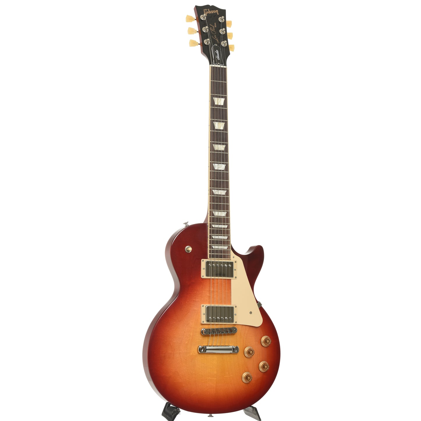 Full frontand side of Gibson Les Paul Studio Electric Guitar
