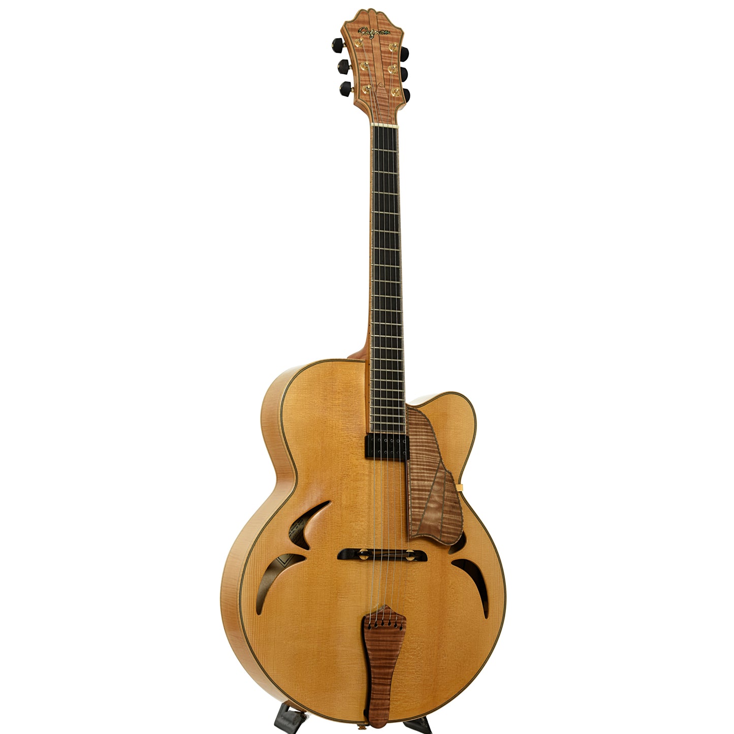 Full front and side of Gagnon Composer 17 in. Archtop Hollowbody Electric Guitar 