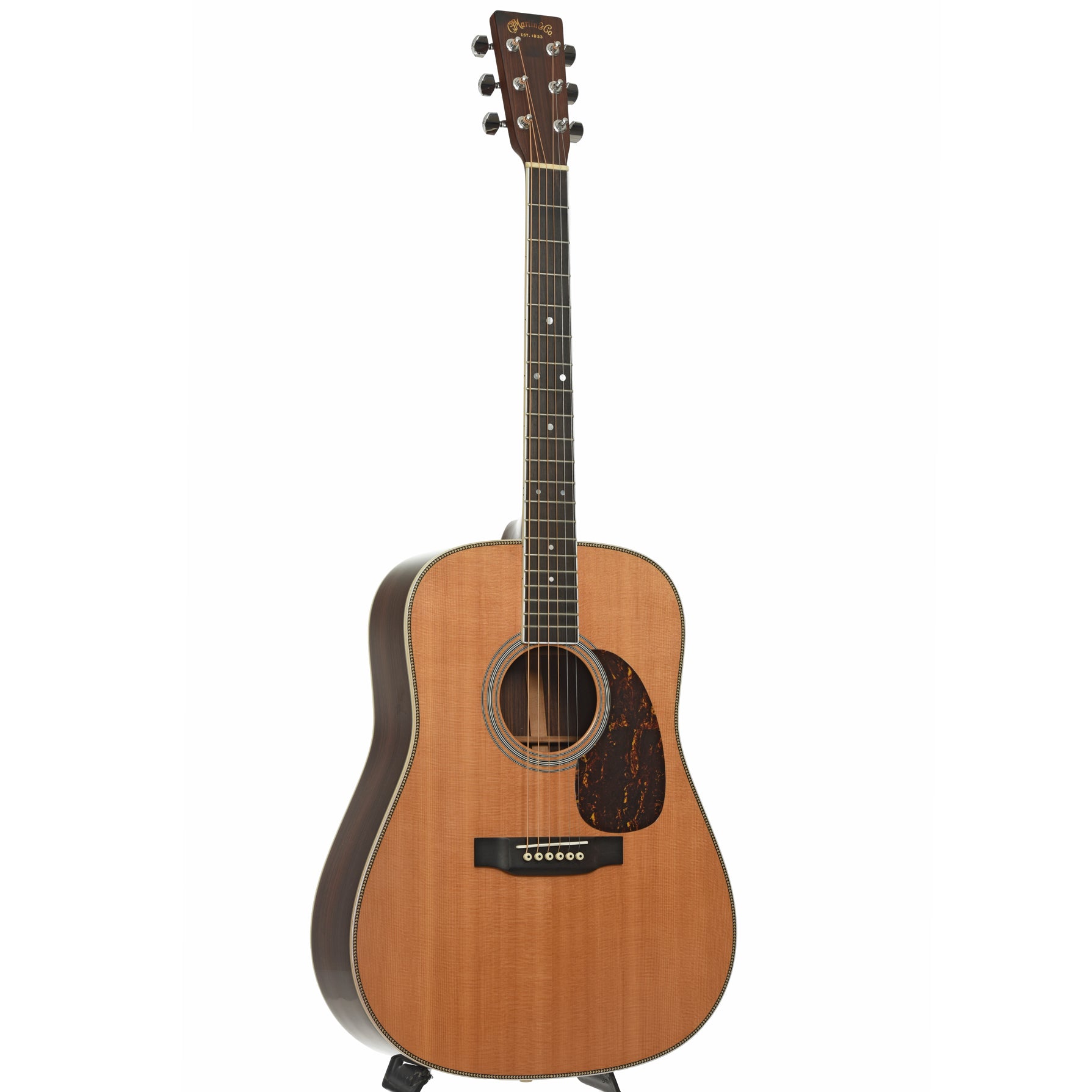 Full front and side of Martin HD-35 Acoustic Guitar