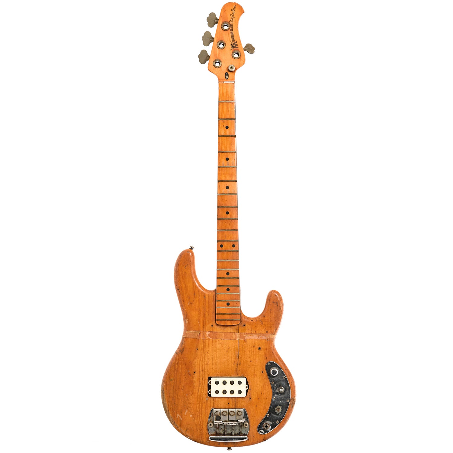 Full front of Music Man Stringray Electric Bass 