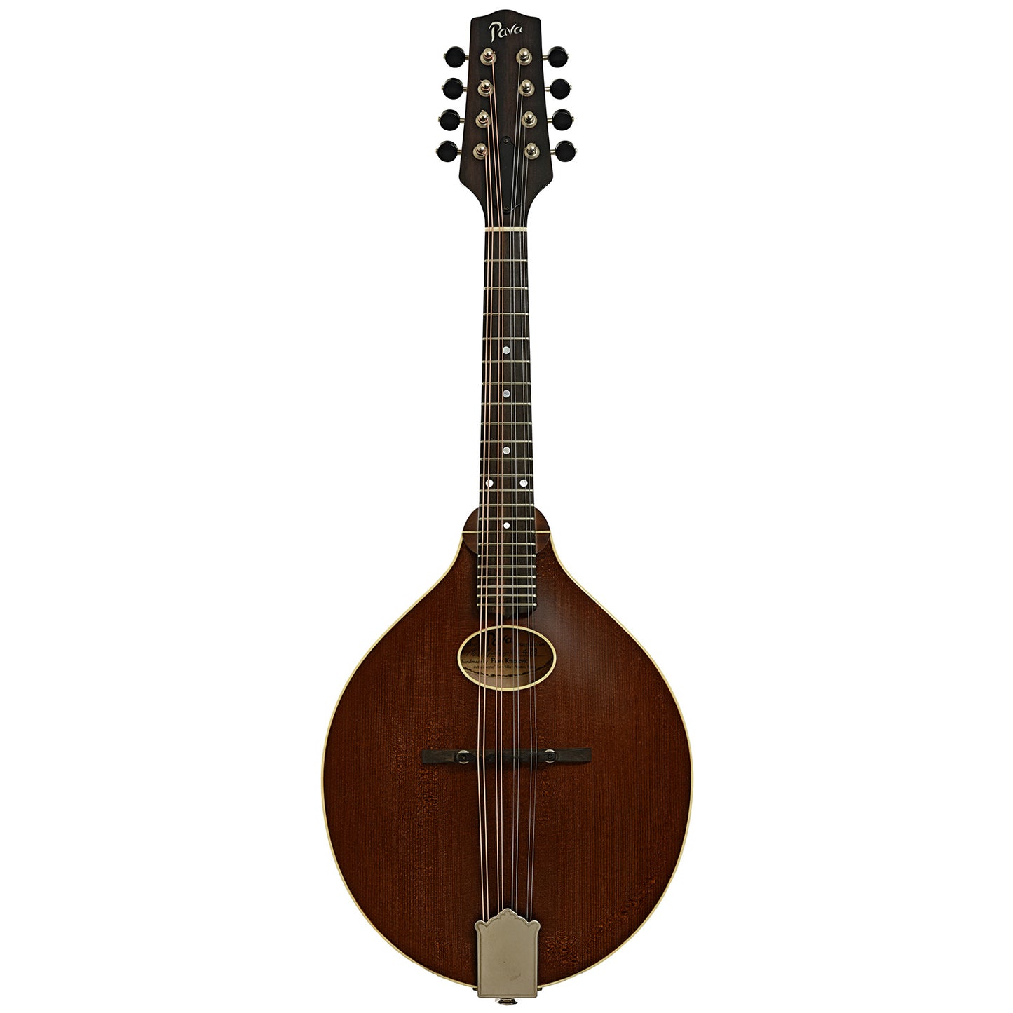 Full front of Pava A5 Satin Oval Hole Mandolin