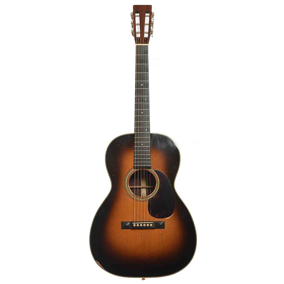 Pre-War Guitars Co. Herringbone 000 12-Fret Acoustic Guitar & Case, Level 2 Shade Top
