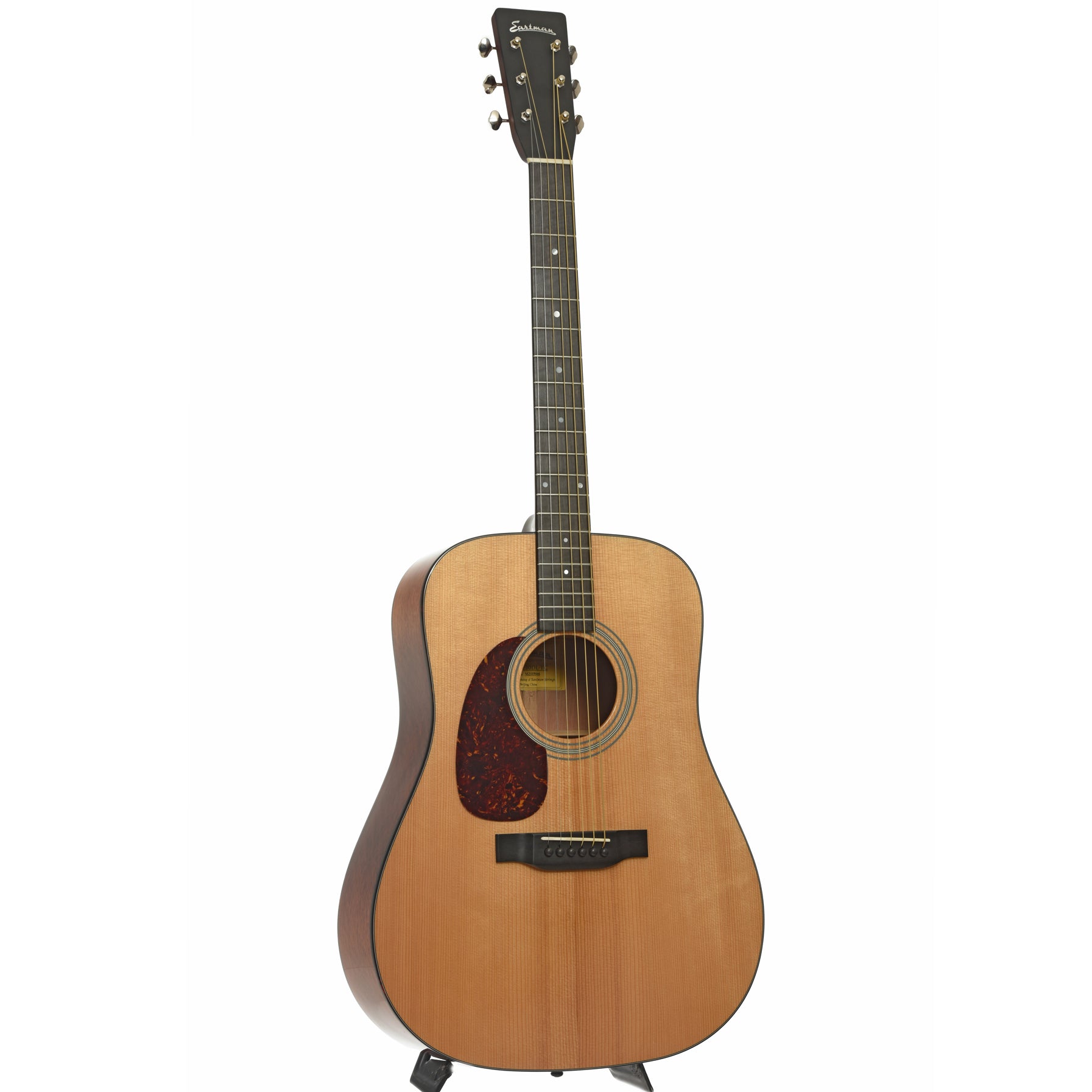 Full front and side of Eastman E10DL-TC Left-Handed Acoustic Guitar