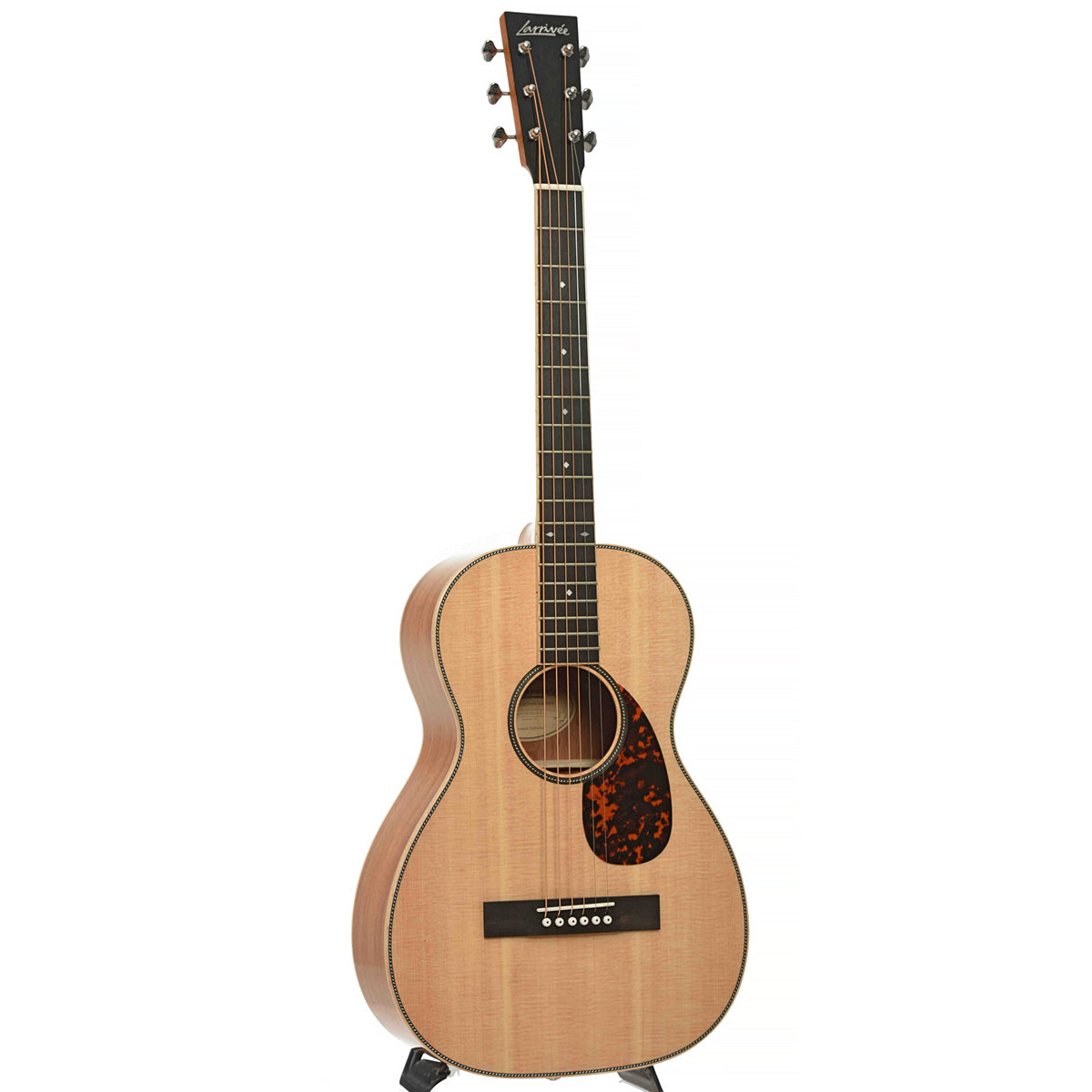 Full Front & Side of Larrivee 0-44 Acoustic Guitar & Case