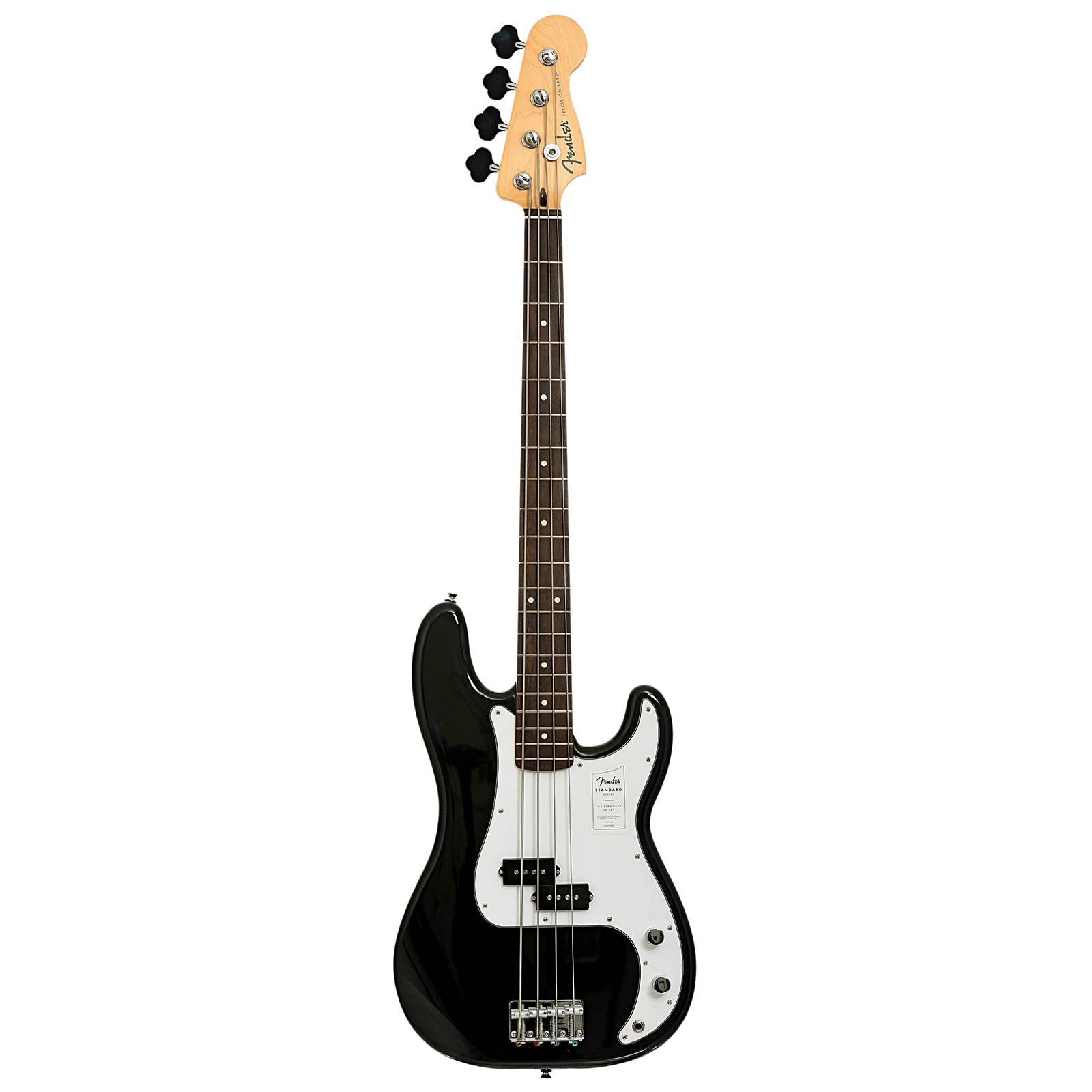 Full front of Fender Standard Precision Bass, Black