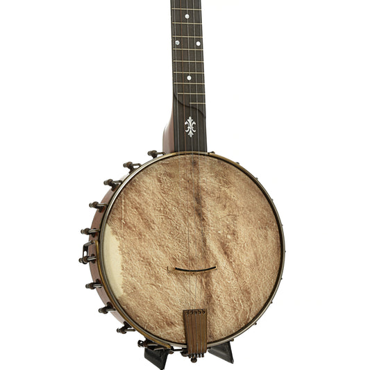 Front and side of Arcand Black Cherry Open Back Banjo