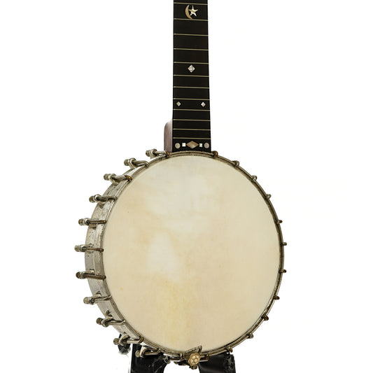 Front and side of S.S. Stewart Lady Stewart No.2 Openback Banjo