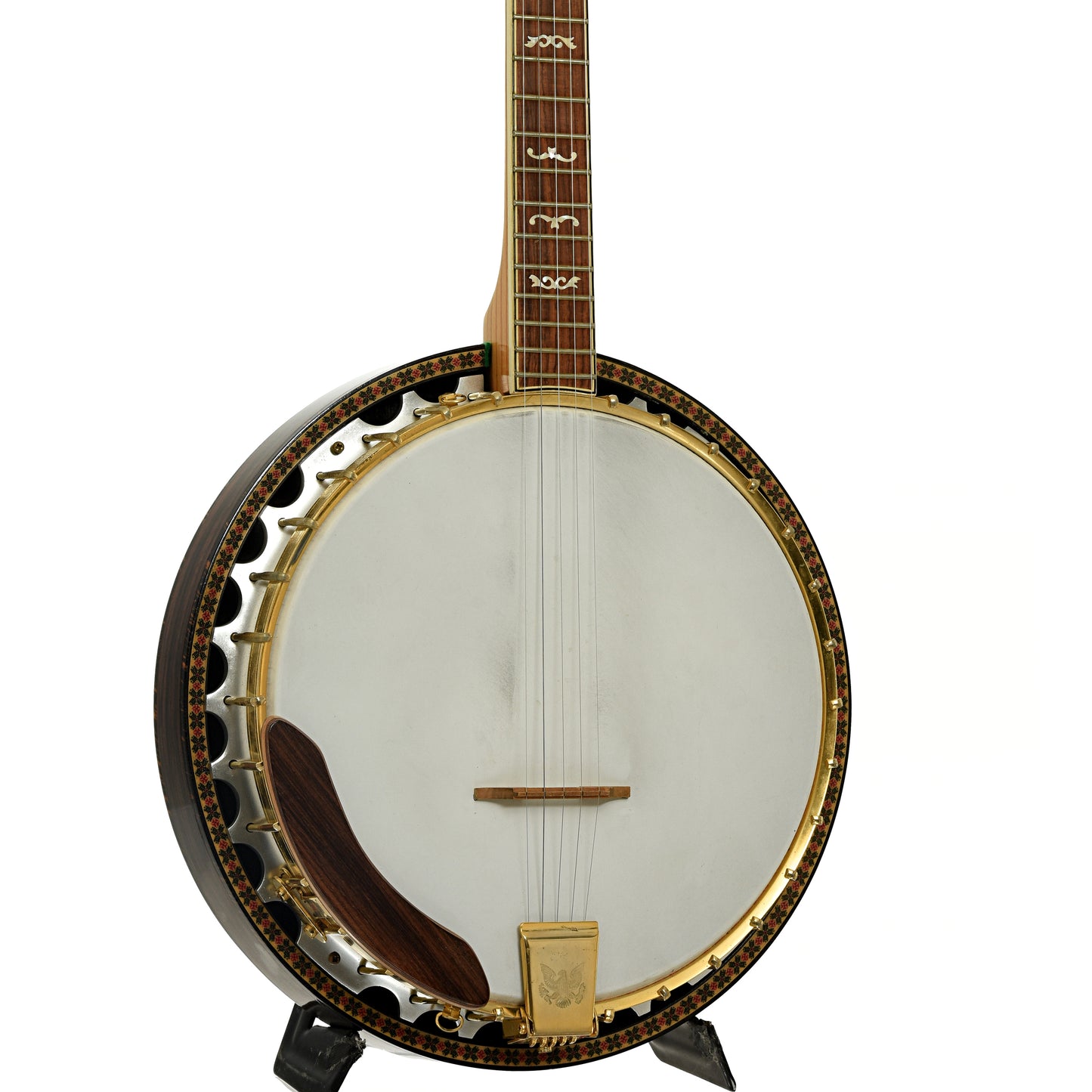 Front and side of Kay Eagle Resonator Banjo