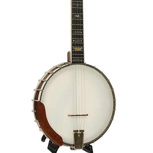 Front and side of Deering Clawgrass II Openback Banjo
