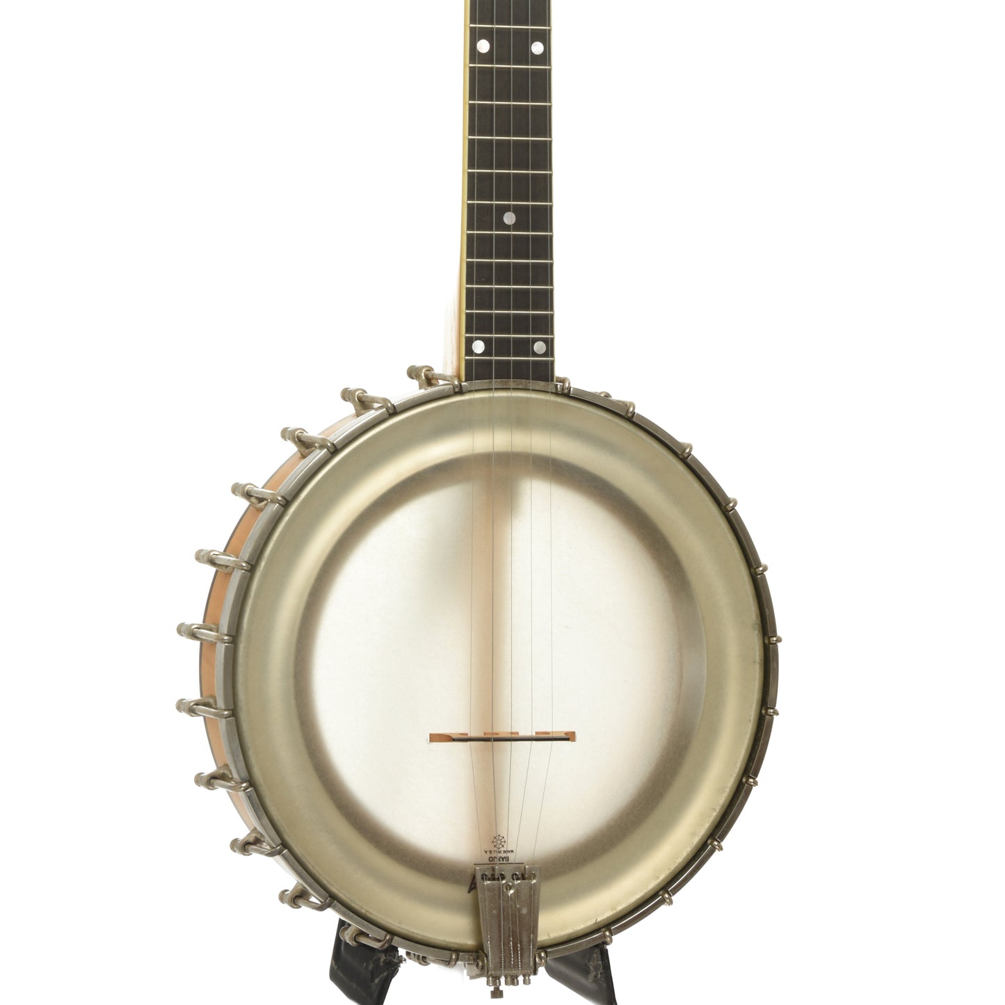 Front and side of Bart Reiter Professional Openback Banjo