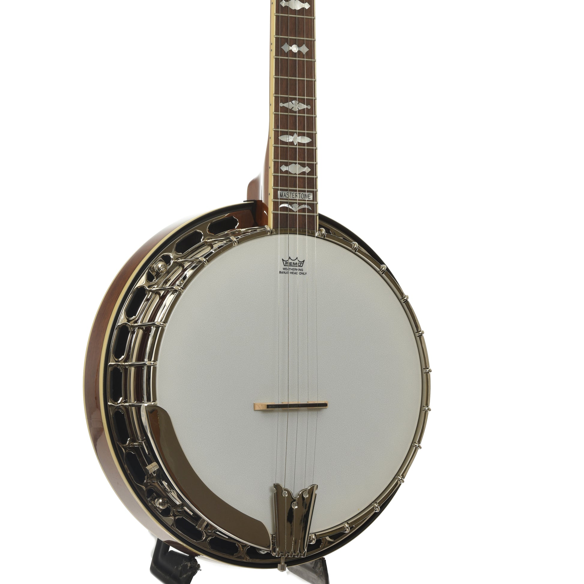 Front and side of Epiphone Mastertone Classic Resonator Banjo