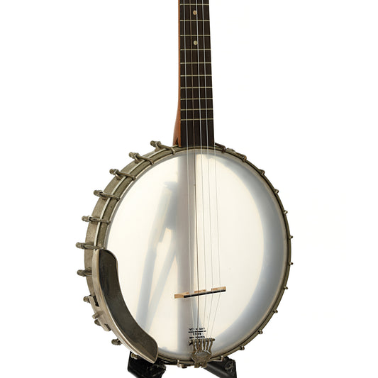 Front and side of Lyon & Healy College Line Openback Banjo 