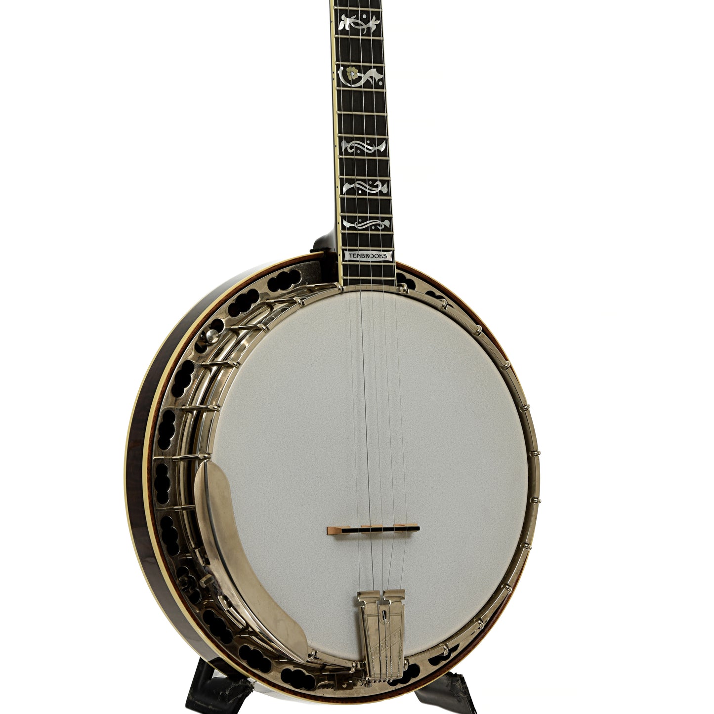 Front and side of Deering Tenbrooks Saratoga Star Resonator Banjo