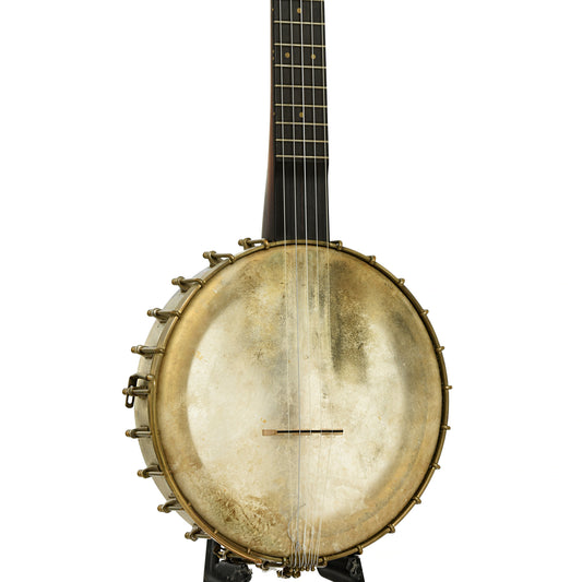 fONT AND SIDE OF Buckbee-Style Open Back Banjo