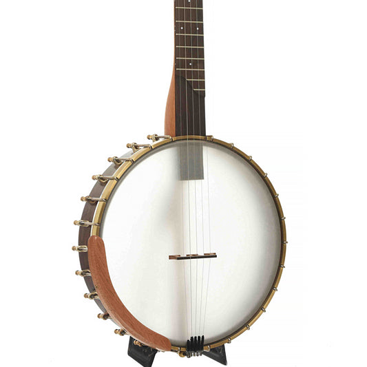 Front of Ome Alpha-12 12in Openback Banjo & Gigbag, 26 Bracket