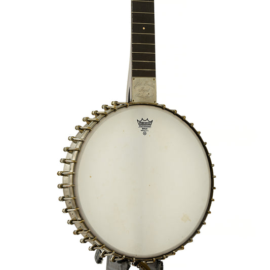 Front and side of Albert Houdlett & Sons “Royal Parlor Banjo” Openback Banjo