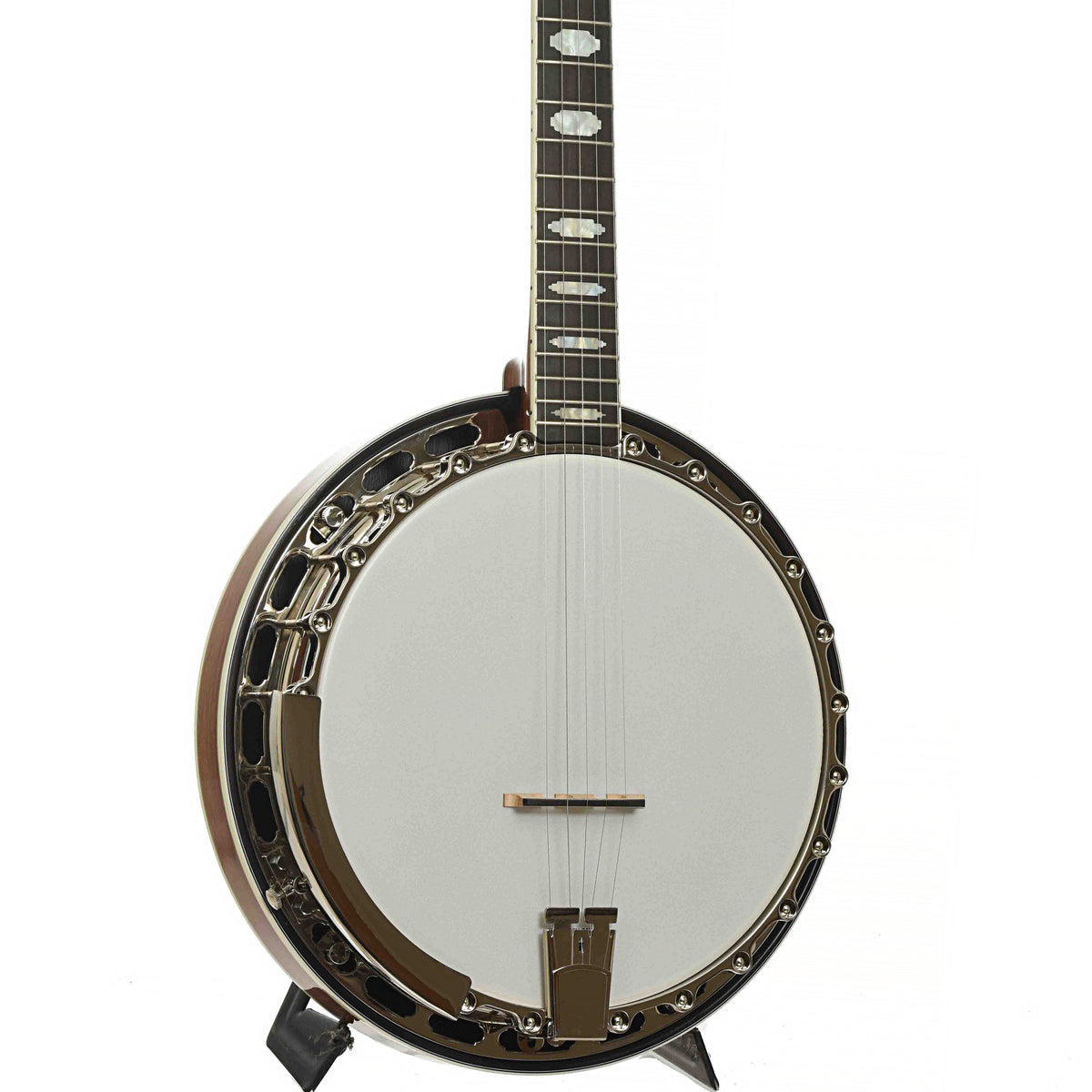Front of Gold Tone Mastertone OB-12 Top Tension Resonator Banjo