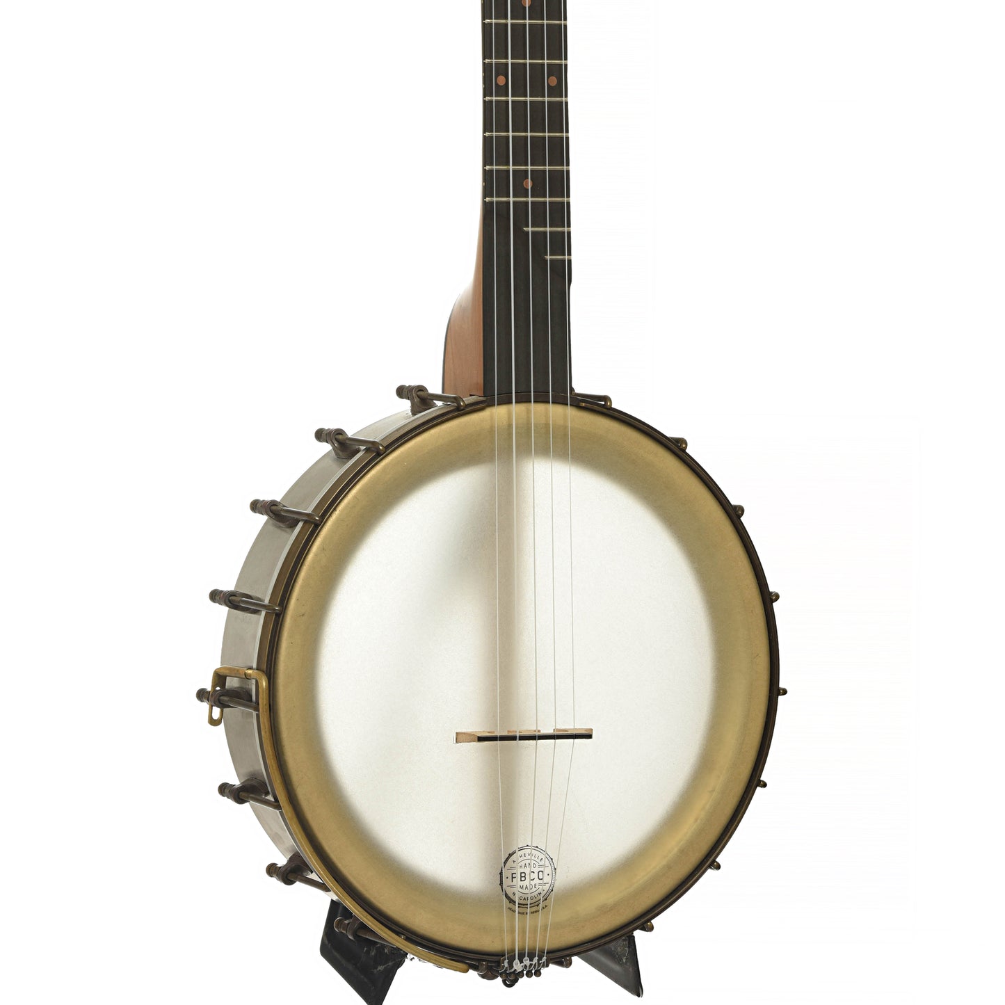 Front and side of Pisgah Rambler Custom Openback Banjo