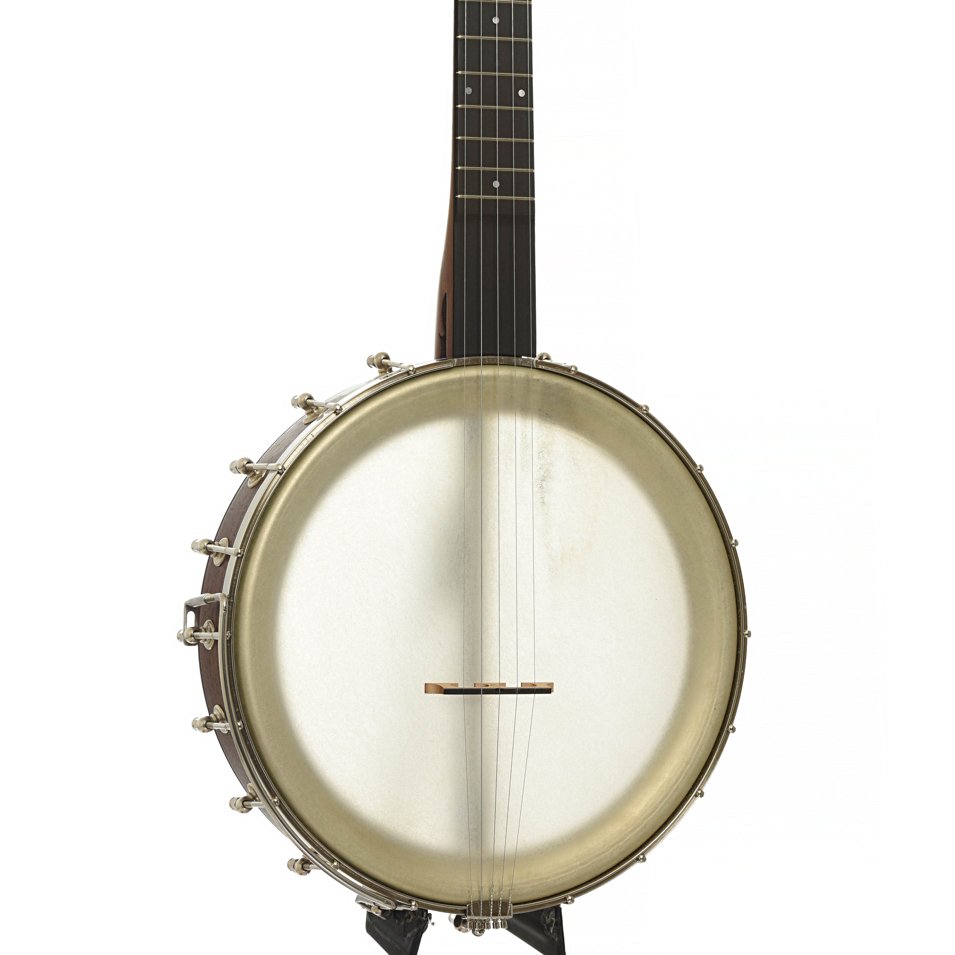 Front and side of Enoch Dobson Open Back Banjo