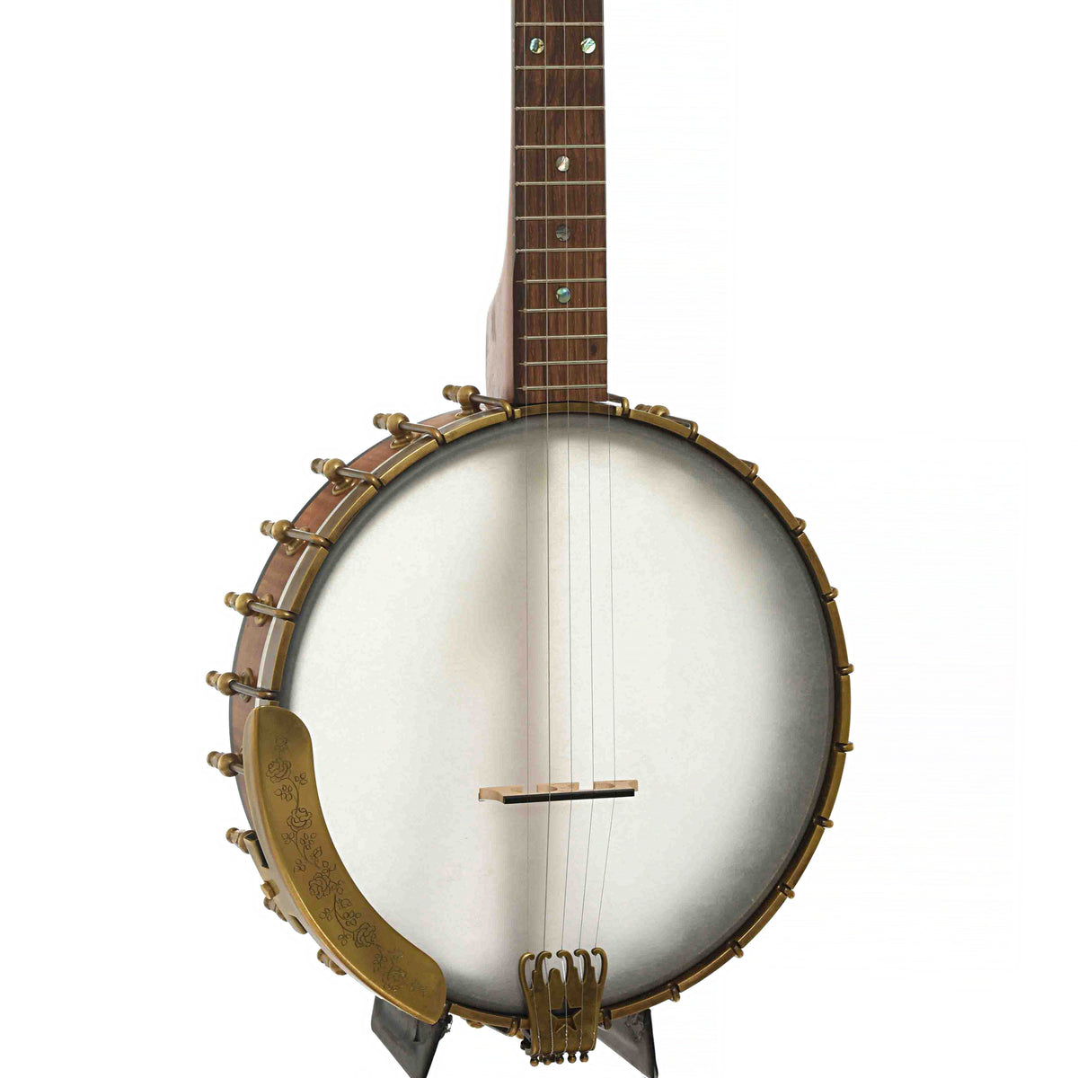 Front & Side of Starr Gold Hill Limited Edition 11" Openback Banjo