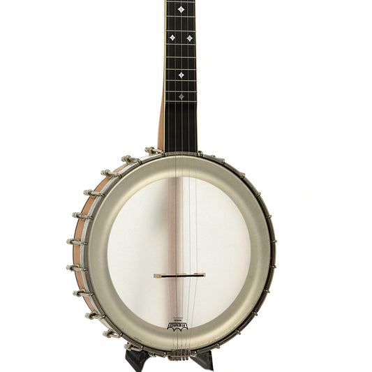 Front and side of Mike Ramsey Bacon Model Open Back Banjo