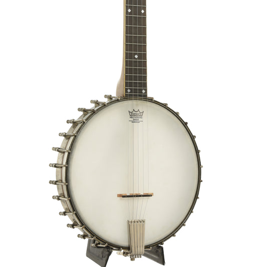 Front and side of A.C. Fairbanks Whyte Laydie No.2 Openback Banjo