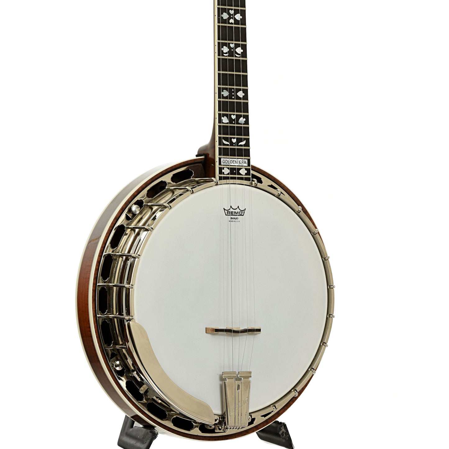 Front and side of Deering Golden Era Resonator Banjo