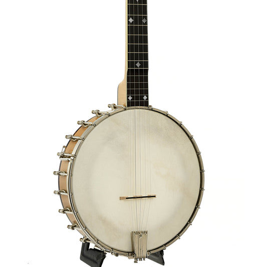 Front and side of Bart Reiter Professional Custom Open Back Banjo